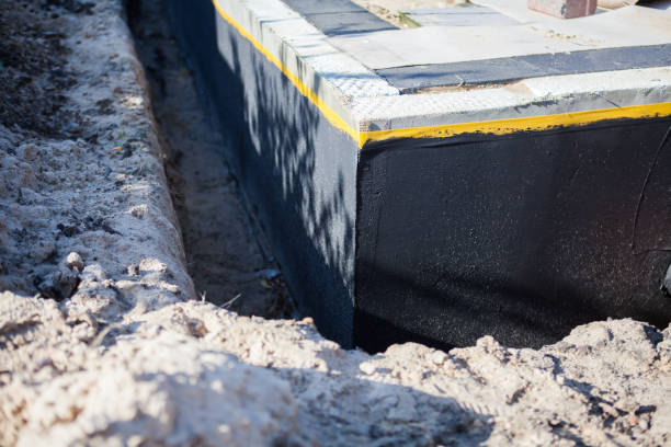 Residential Waterproofing installation at a Franklin Lakes, NJ home by SJ Waterproofing Pros